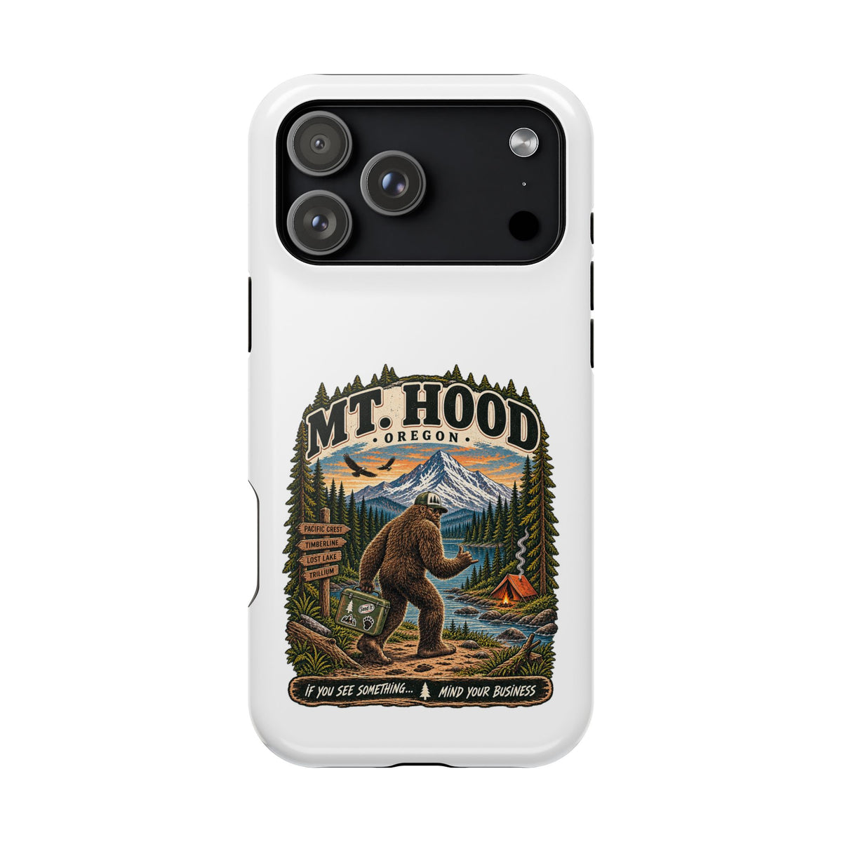 Mt. Hood Oregon Sasquatch Phone Case — Magnetic Impact-Resistant