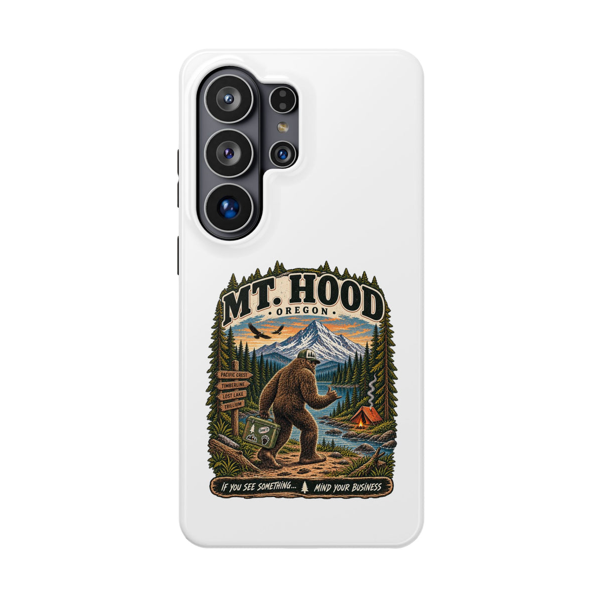 Mt. Hood Oregon Sasquatch Phone Case — Magnetic Impact-Resistant