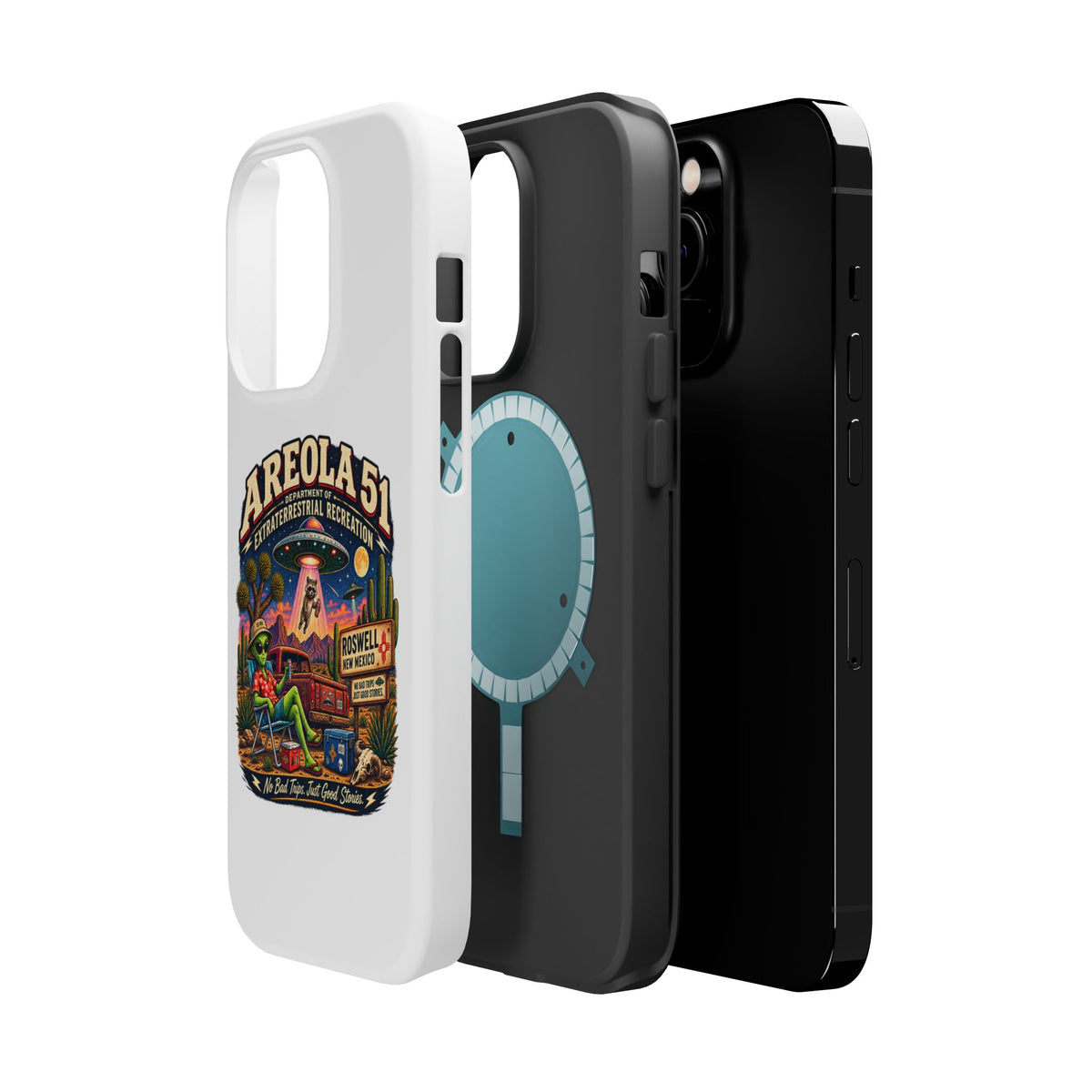 Areola 51 retro Magnetic Impact-Resistant Phone Case