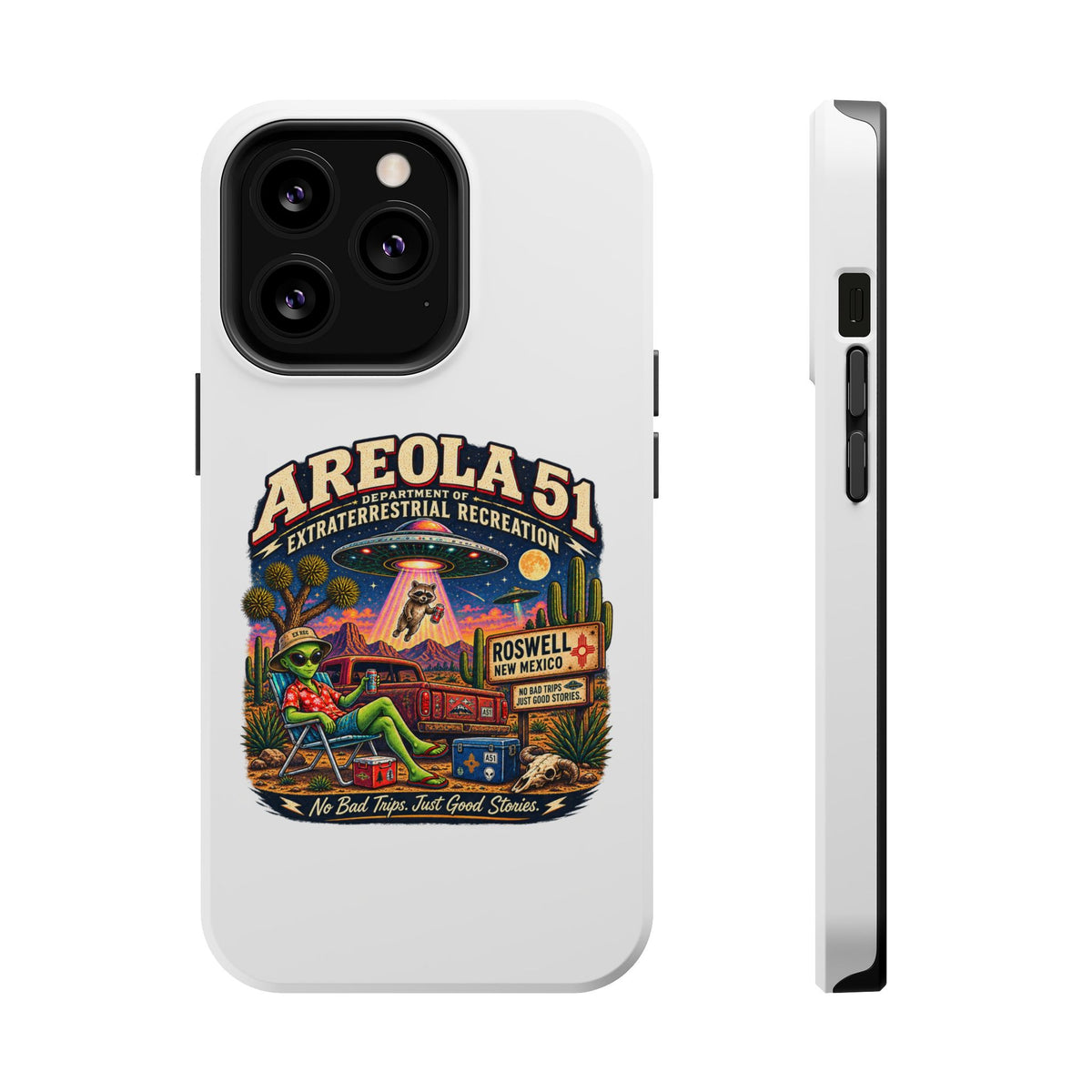 Areola 51 retro Magnetic Impact-Resistant Phone Case