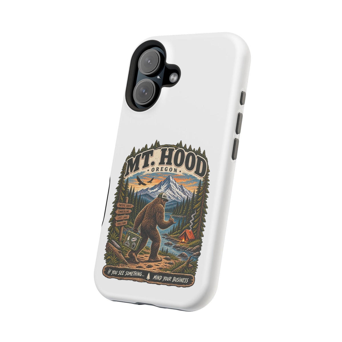 Mt. Hood Oregon Sasquatch Phone Case — Magnetic Impact-Resistant