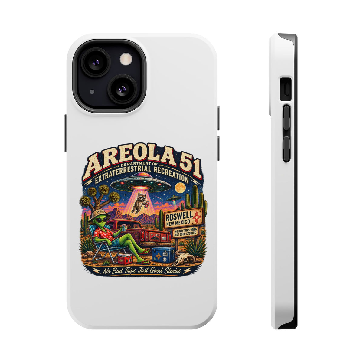 Areola 51 retro Magnetic Impact-Resistant Phone Case