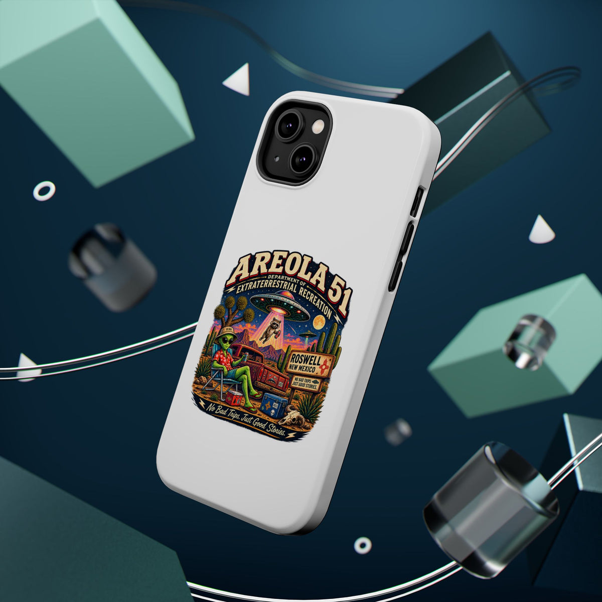 Areola 51 retro Magnetic Impact-Resistant Phone Case