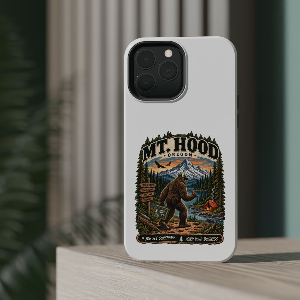 Mt. Hood Oregon Sasquatch Phone Case — Magnetic Impact-Resistant