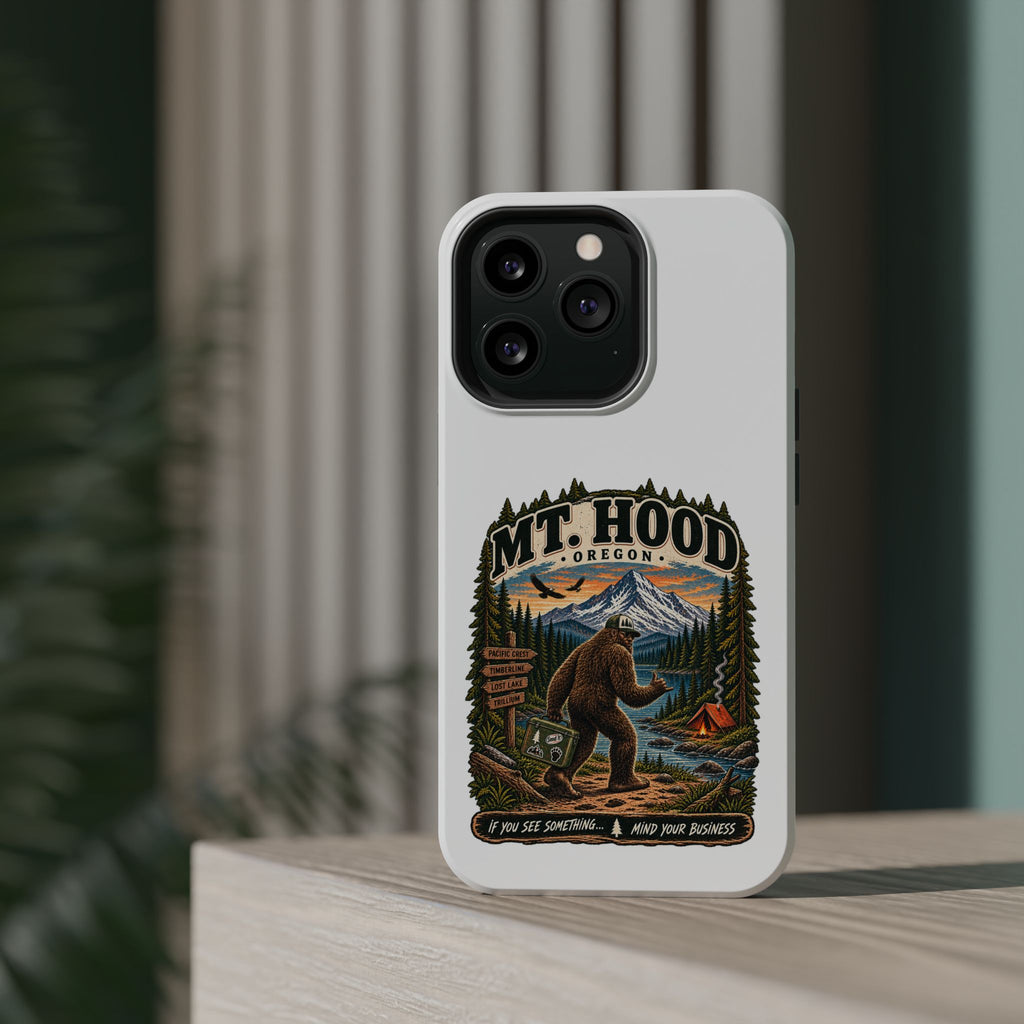 Mt. Hood Oregon Sasquatch Phone Case — Magnetic Impact-Resistant
