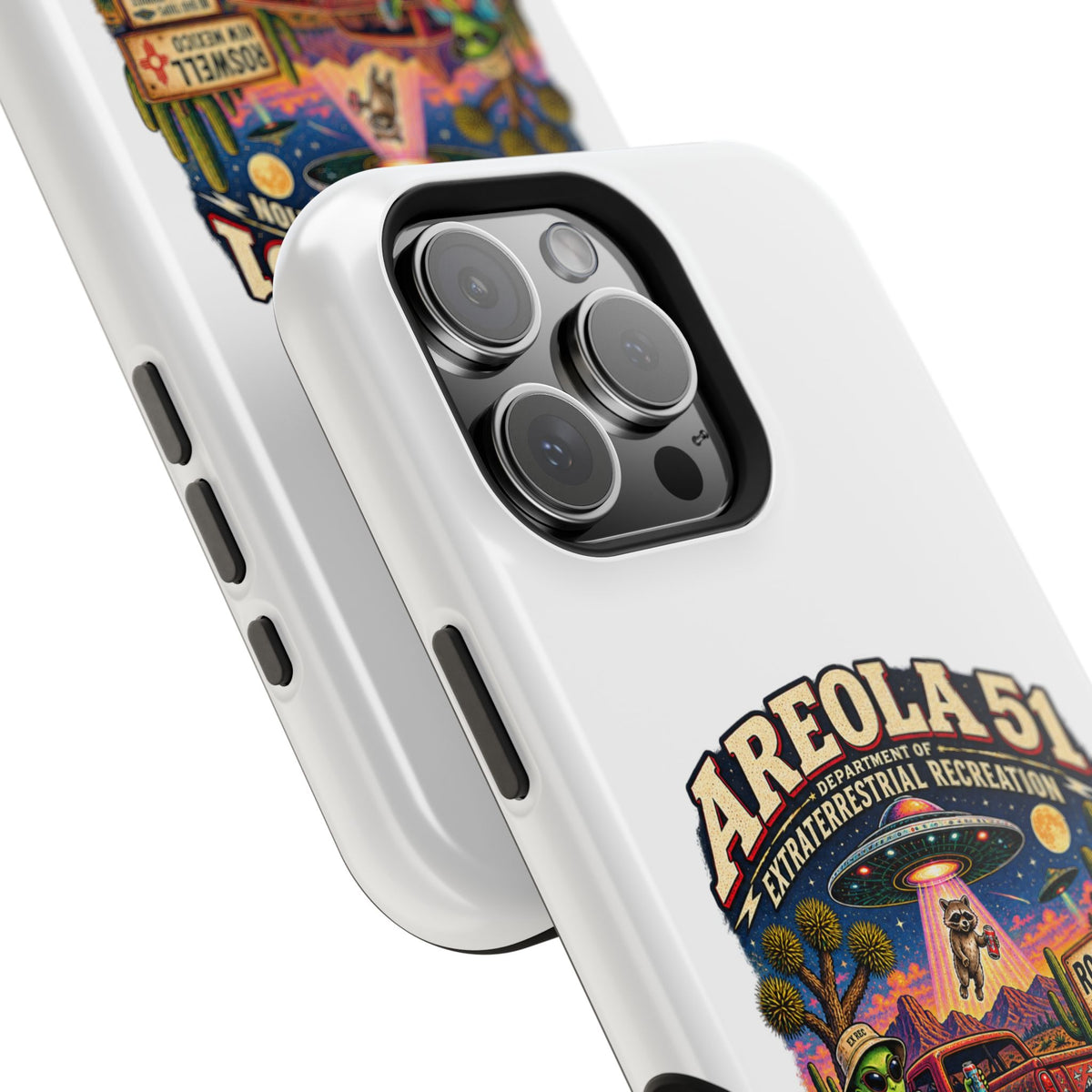 Areola 51 retro Magnetic Impact-Resistant Phone Case