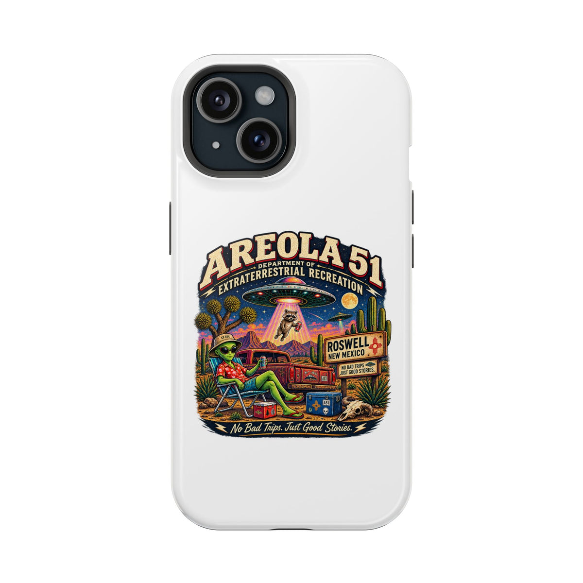 Areola 51 retro Magnetic Impact-Resistant Phone Case