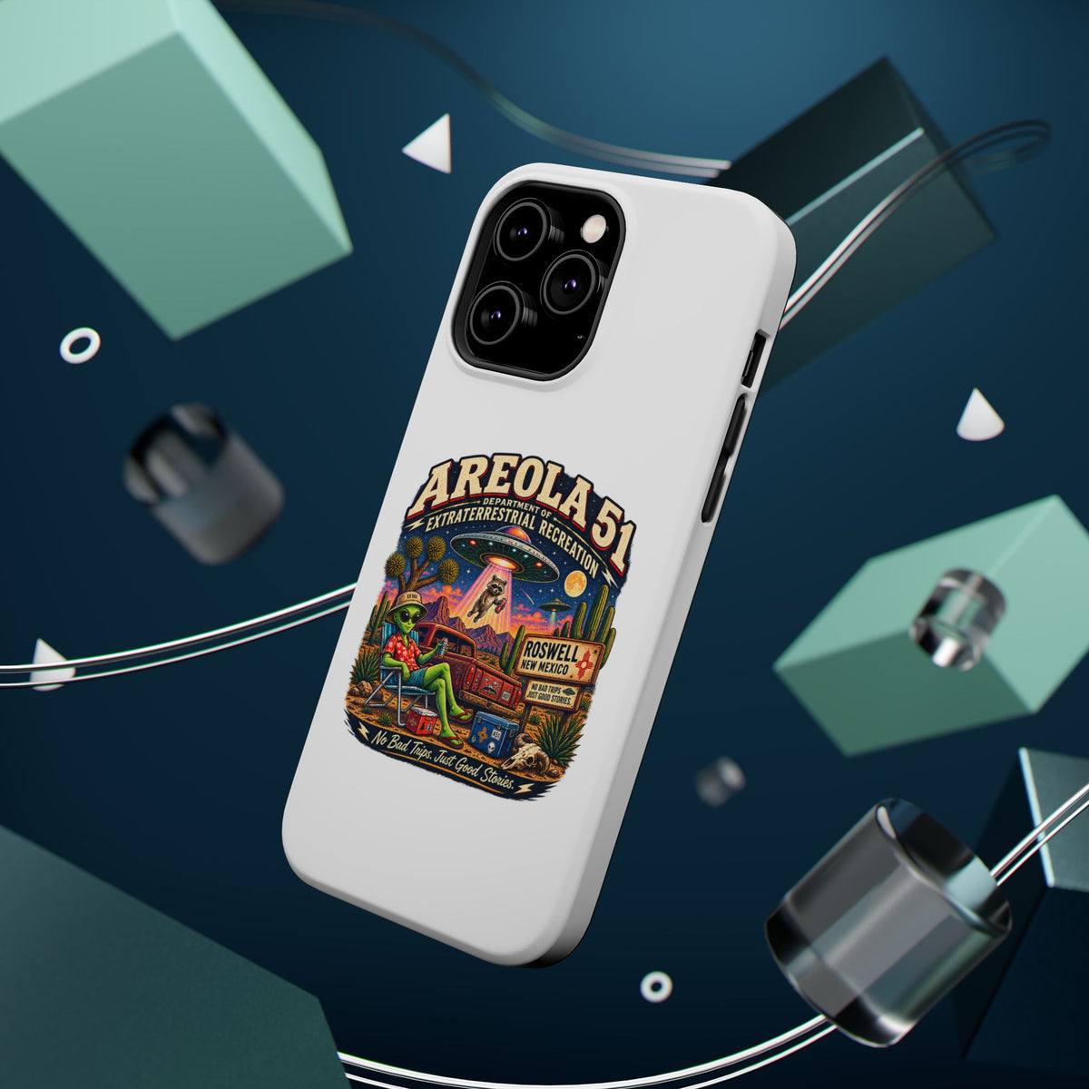 Areola 51 retro Magnetic Impact-Resistant Phone Case