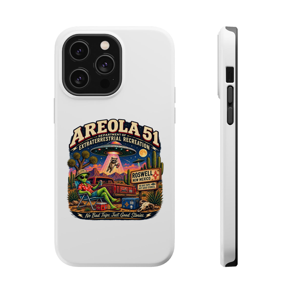 Areola 51 retro Magnetic Impact-Resistant Phone Case