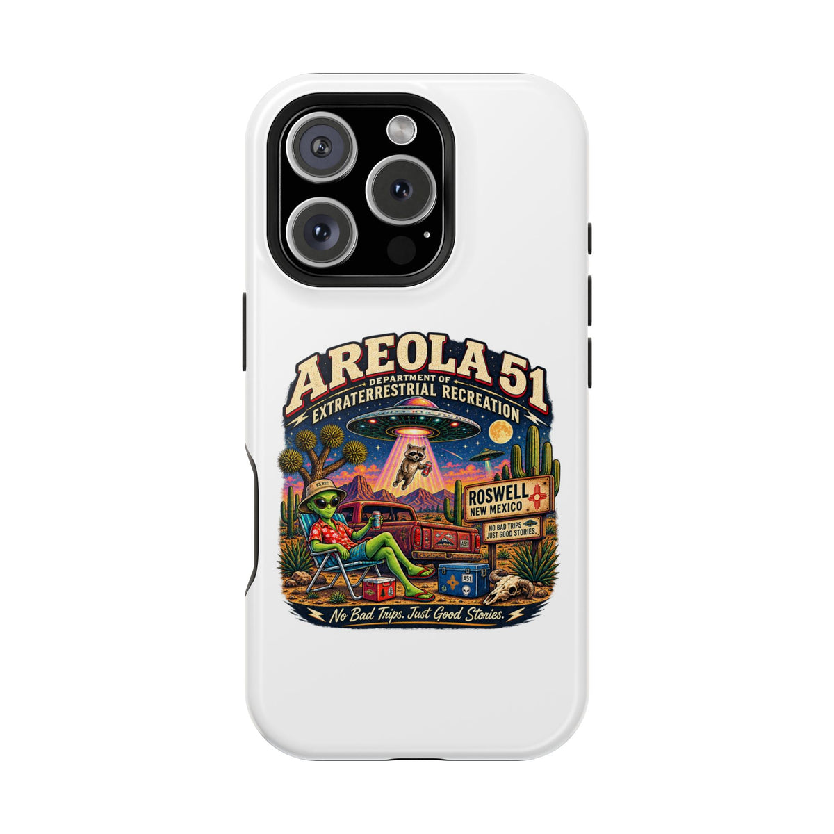 Areola 51 retro Magnetic Impact-Resistant Phone Case