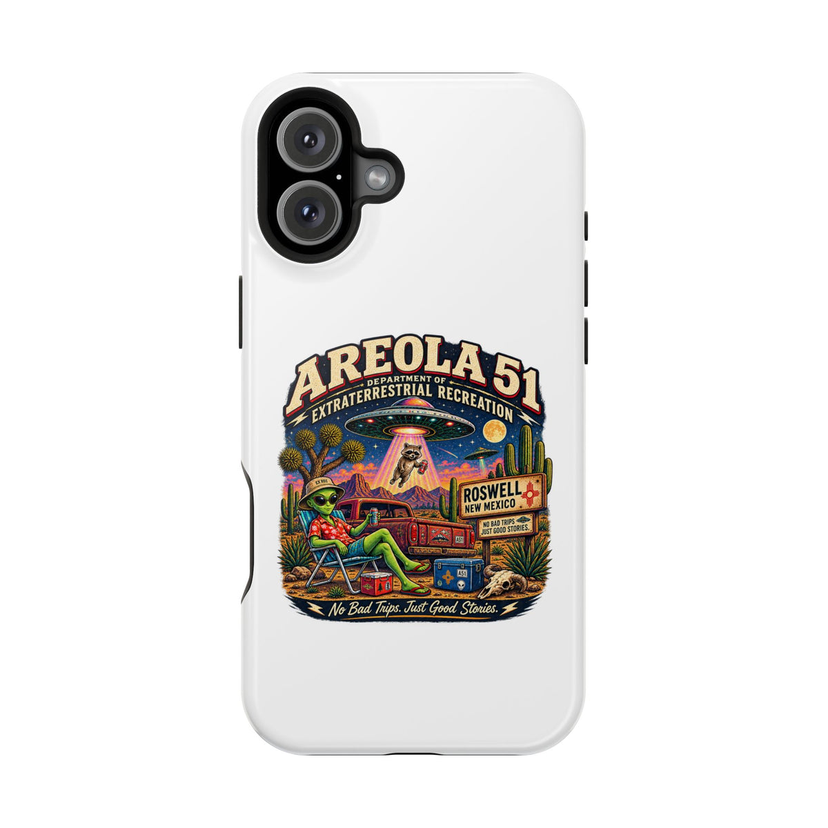 Areola 51 retro Magnetic Impact-Resistant Phone Case