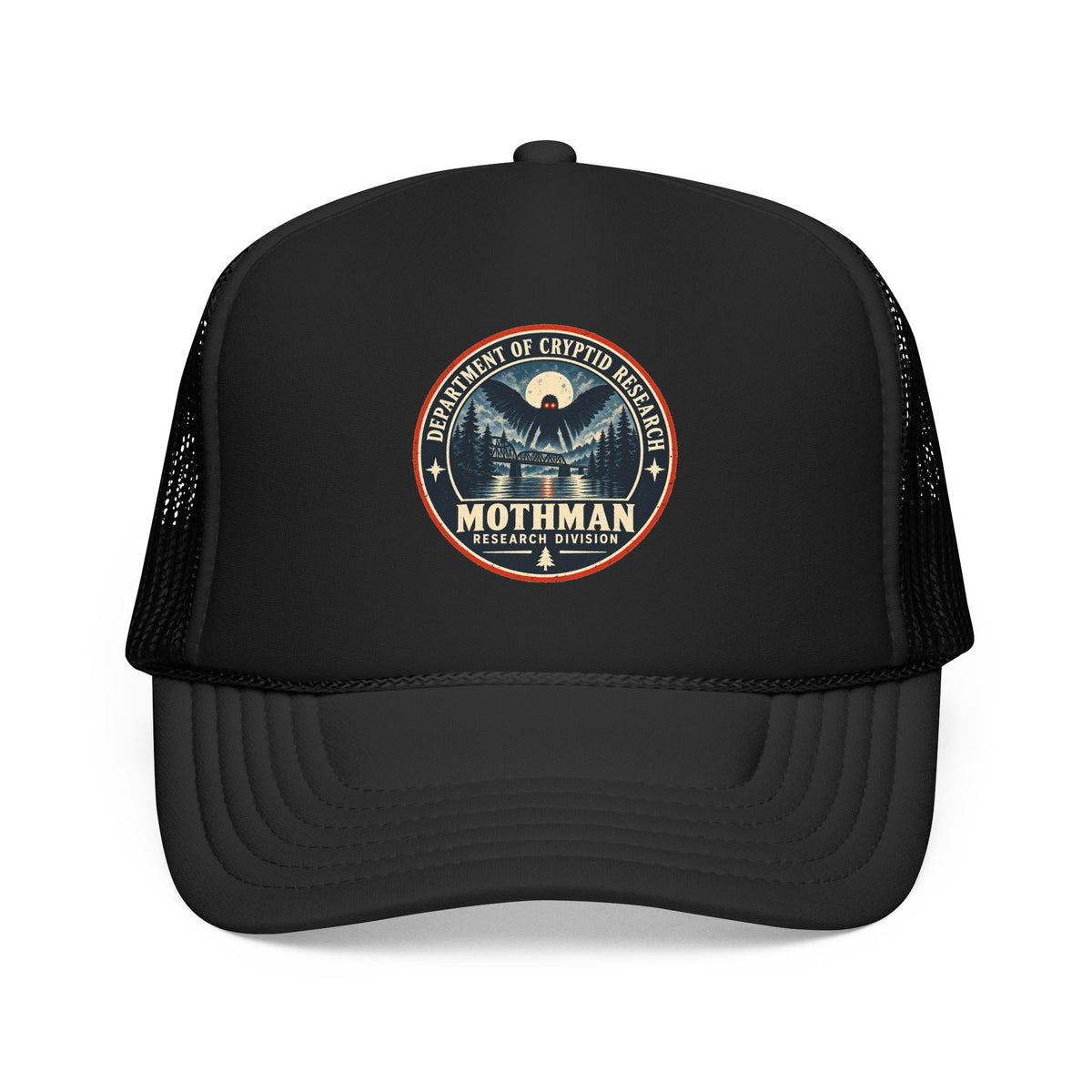 Mothman Department of Cryptid Research Foam Trucker Hat