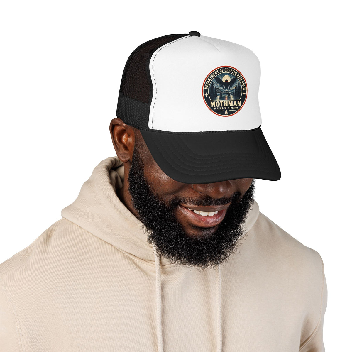Mothman Department of Cryptid Research Foam Trucker Hat