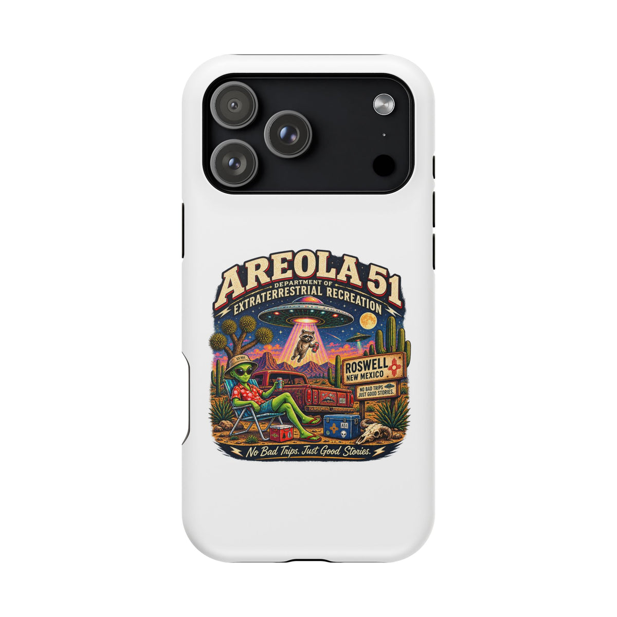 Areola 51 retro Magnetic Impact-Resistant Phone Case
