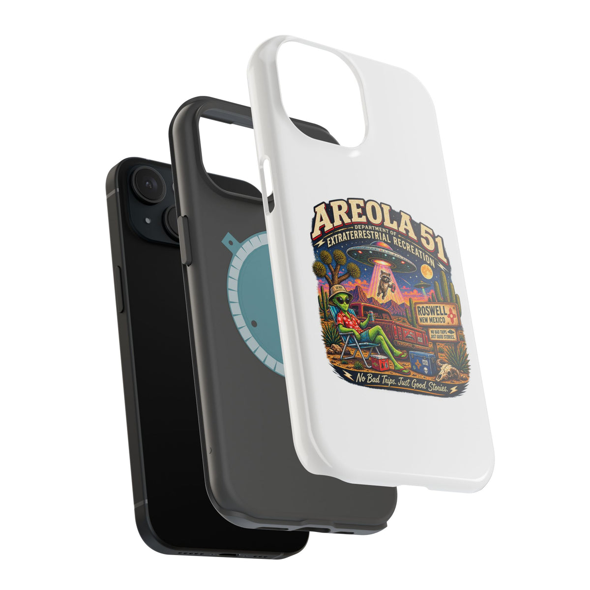 Areola 51 retro Magnetic Impact-Resistant Phone Case