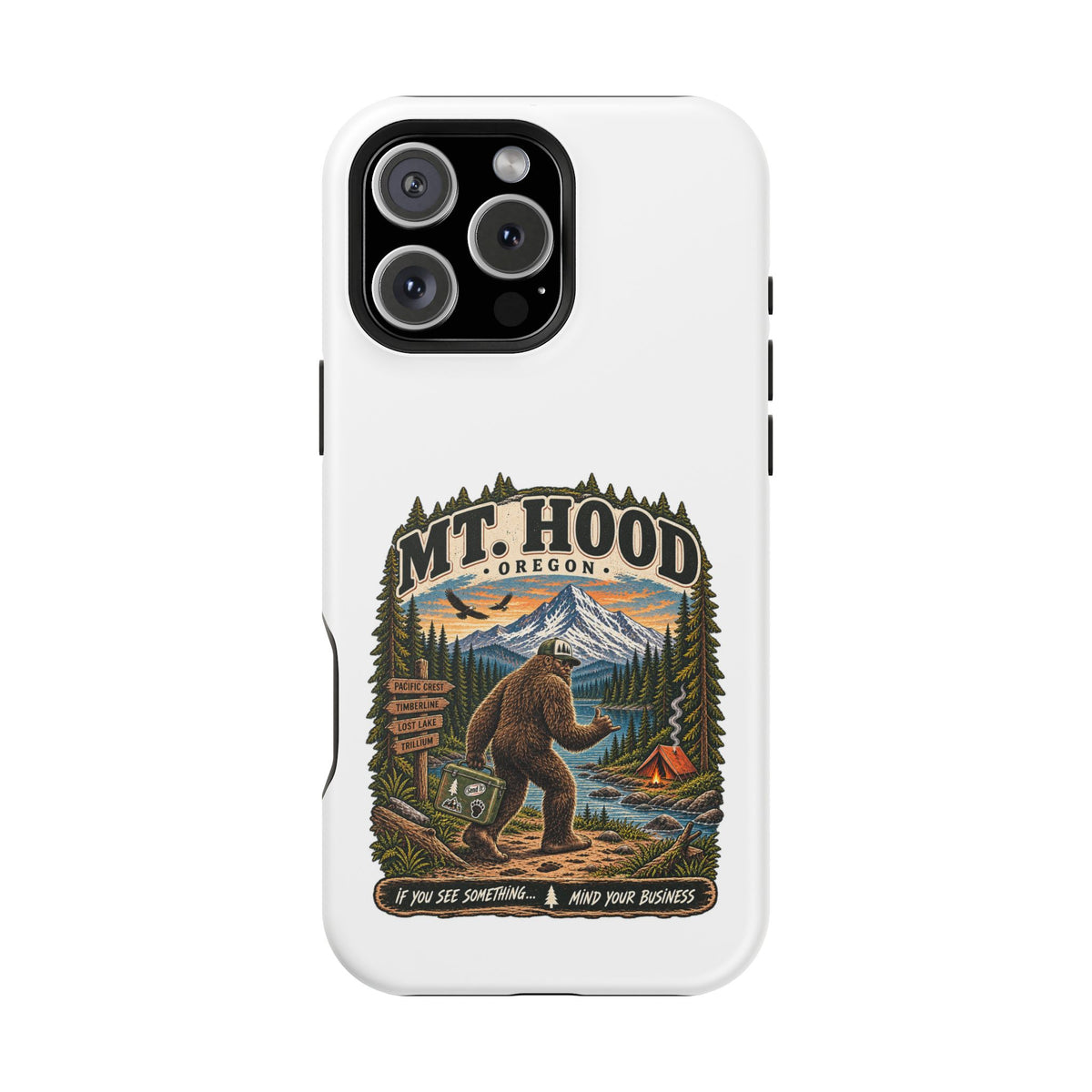 Mt. Hood Oregon Sasquatch Phone Case — Magnetic Impact-Resistant