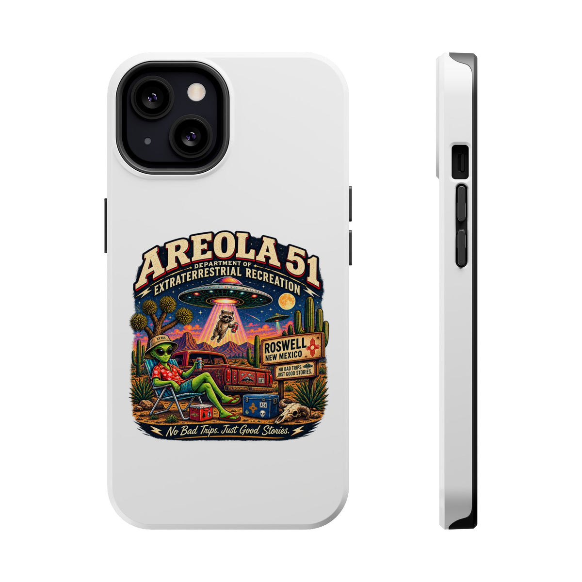 Areola 51 retro Magnetic Impact-Resistant Phone Case