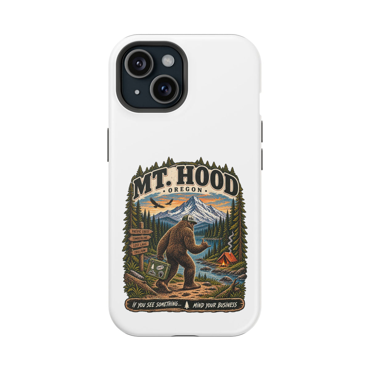 Mt. Hood Oregon Sasquatch Phone Case — Magnetic Impact-Resistant
