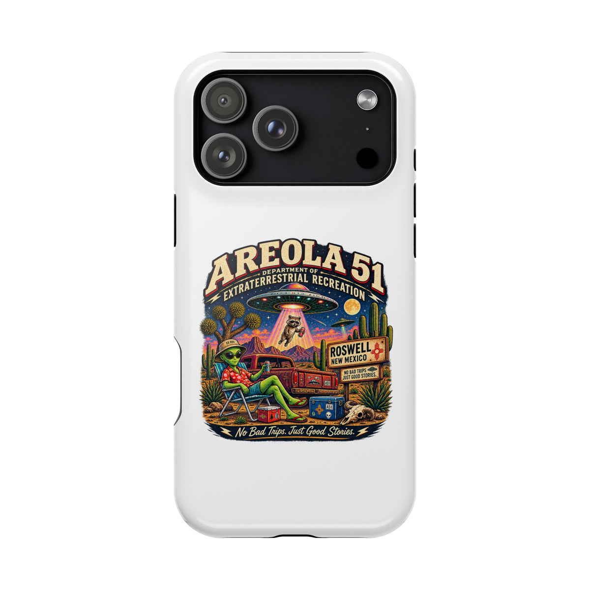 Areola 51 retro Magnetic Impact-Resistant Phone Case