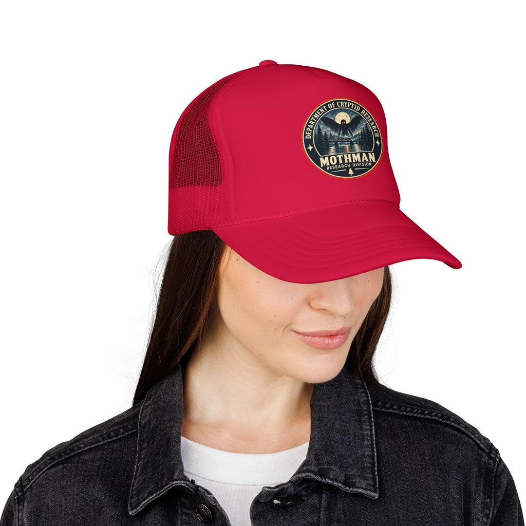 Mothman Department of Cryptid Research Foam Trucker Hat