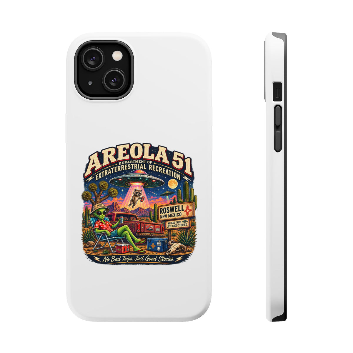 Areola 51 retro Magnetic Impact-Resistant Phone Case
