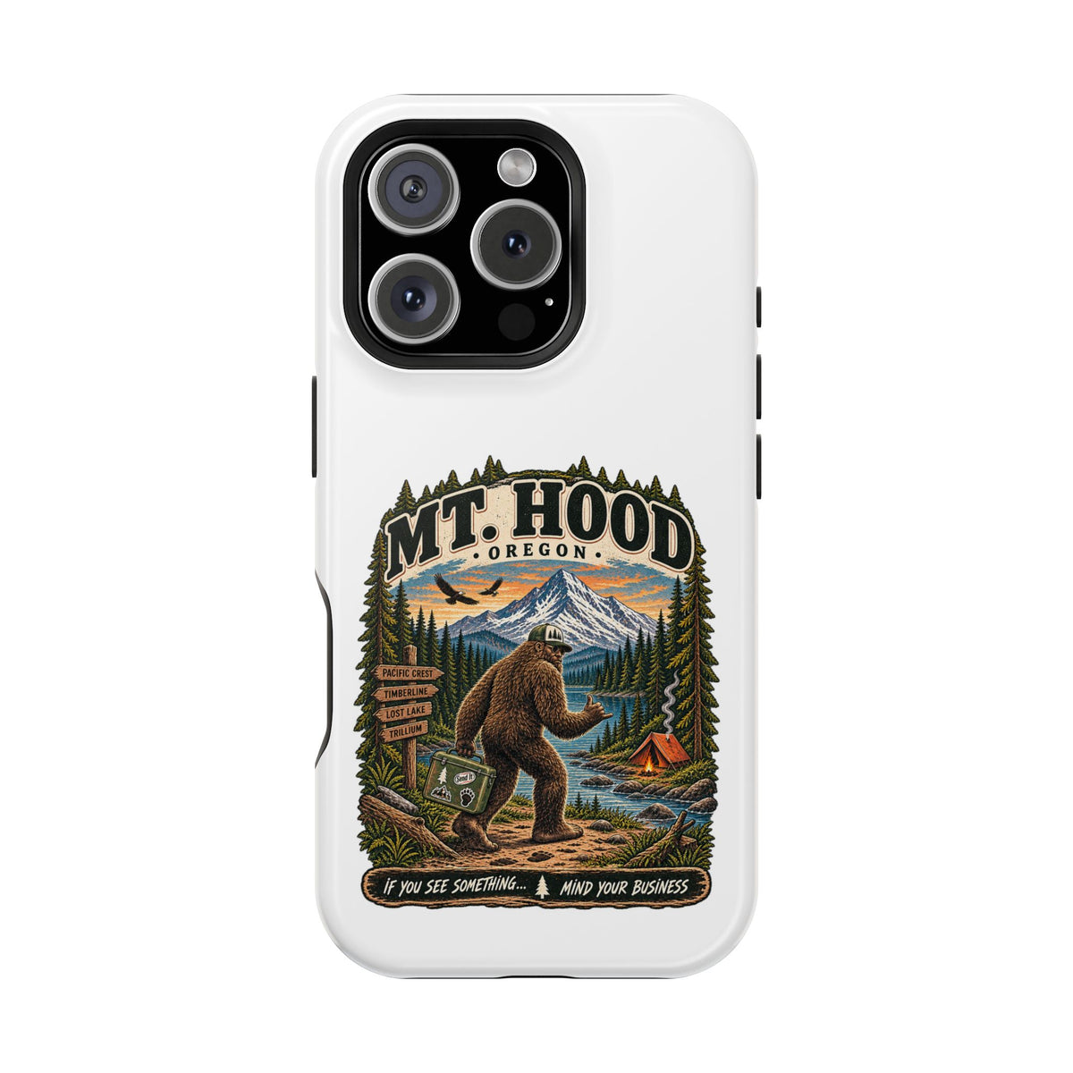 Mt. Hood Oregon Sasquatch Phone Case — Magnetic Impact-Resistant