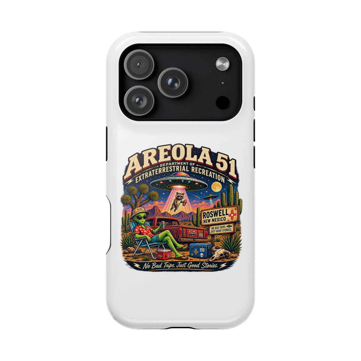 Areola 51 retro Magnetic Impact-Resistant Phone Case