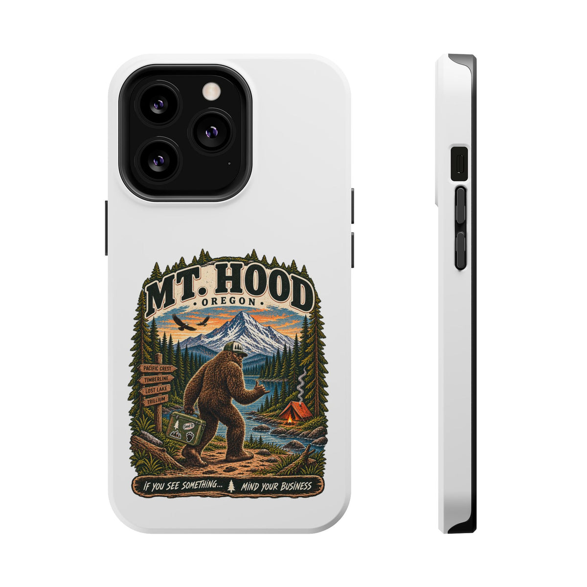 Mt. Hood Oregon Sasquatch Phone Case — Magnetic Impact-Resistant