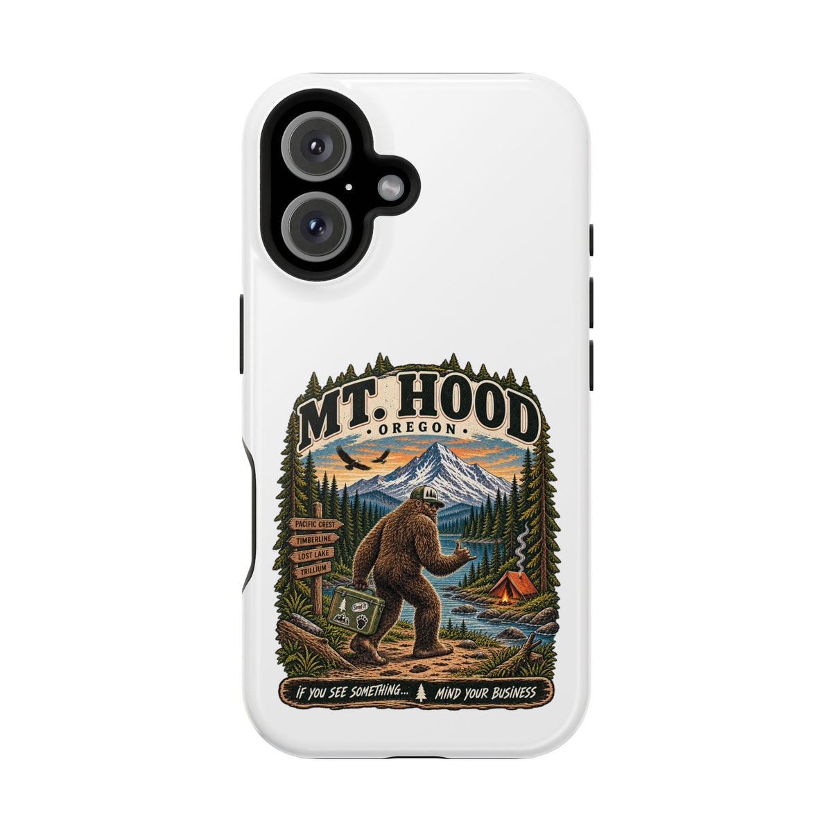 Mt. Hood Oregon Sasquatch Phone Case — Magnetic Impact-Resistant