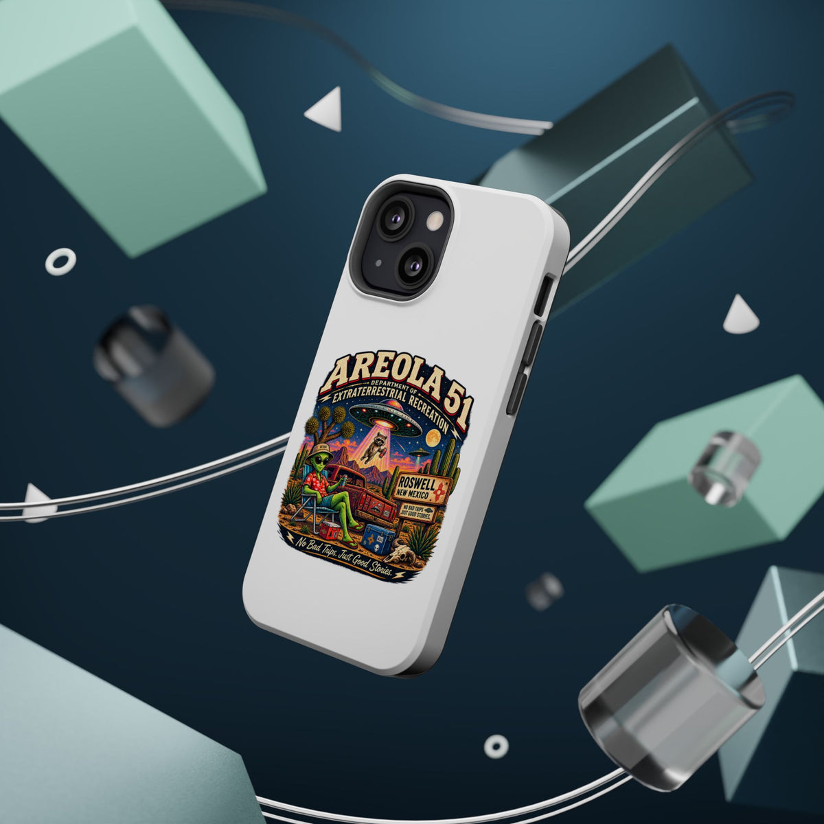 Areola 51 retro Magnetic Impact-Resistant Phone Case