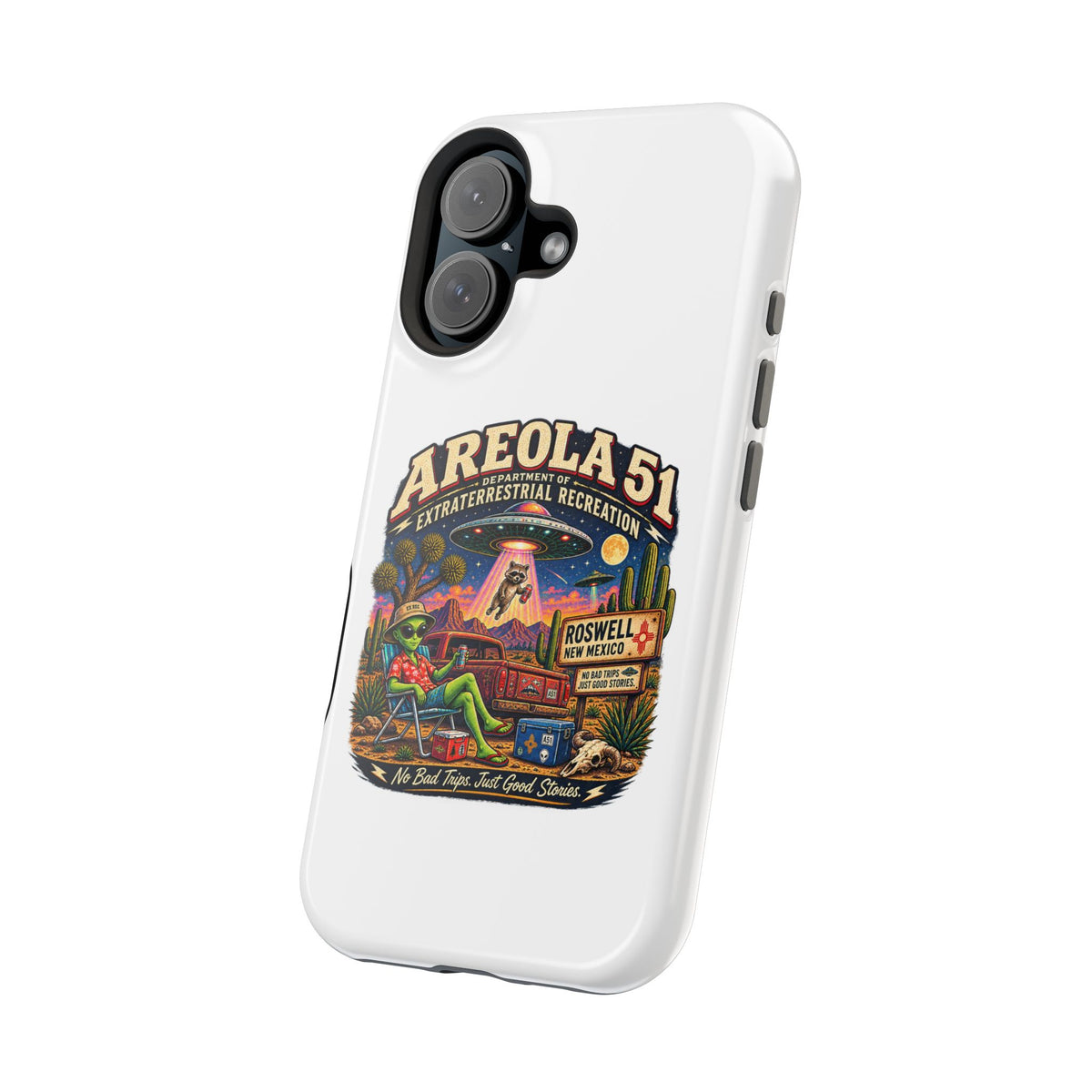 Areola 51 retro Magnetic Impact-Resistant Phone Case