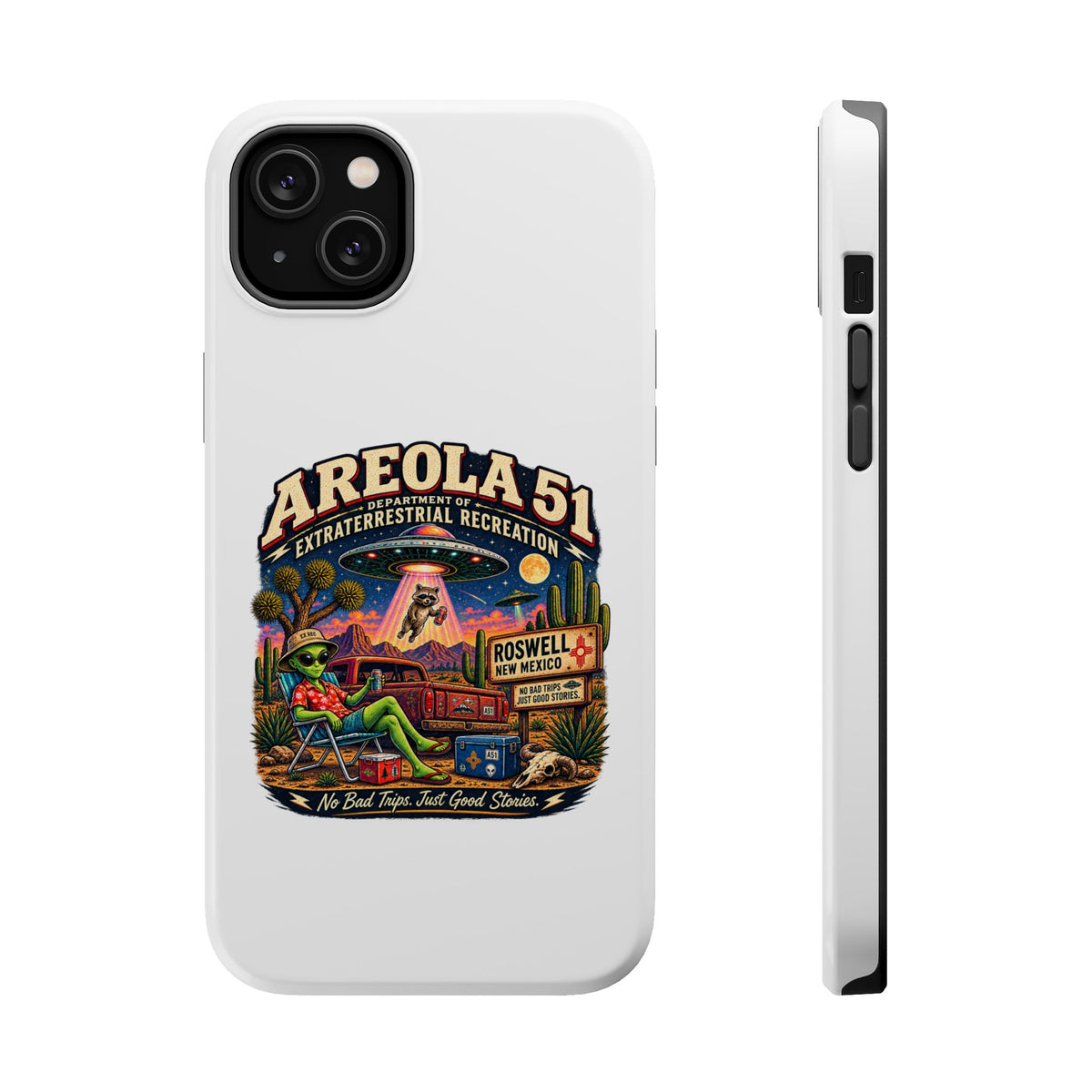 Areola 51 retro Magnetic Impact-Resistant Phone Case
