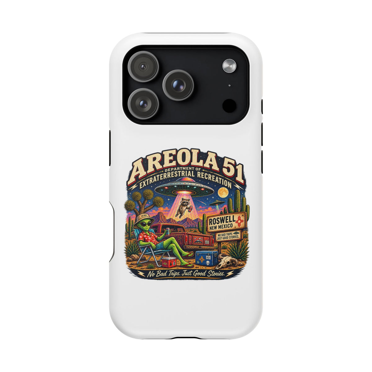 Areola 51 retro Magnetic Impact-Resistant Phone Case