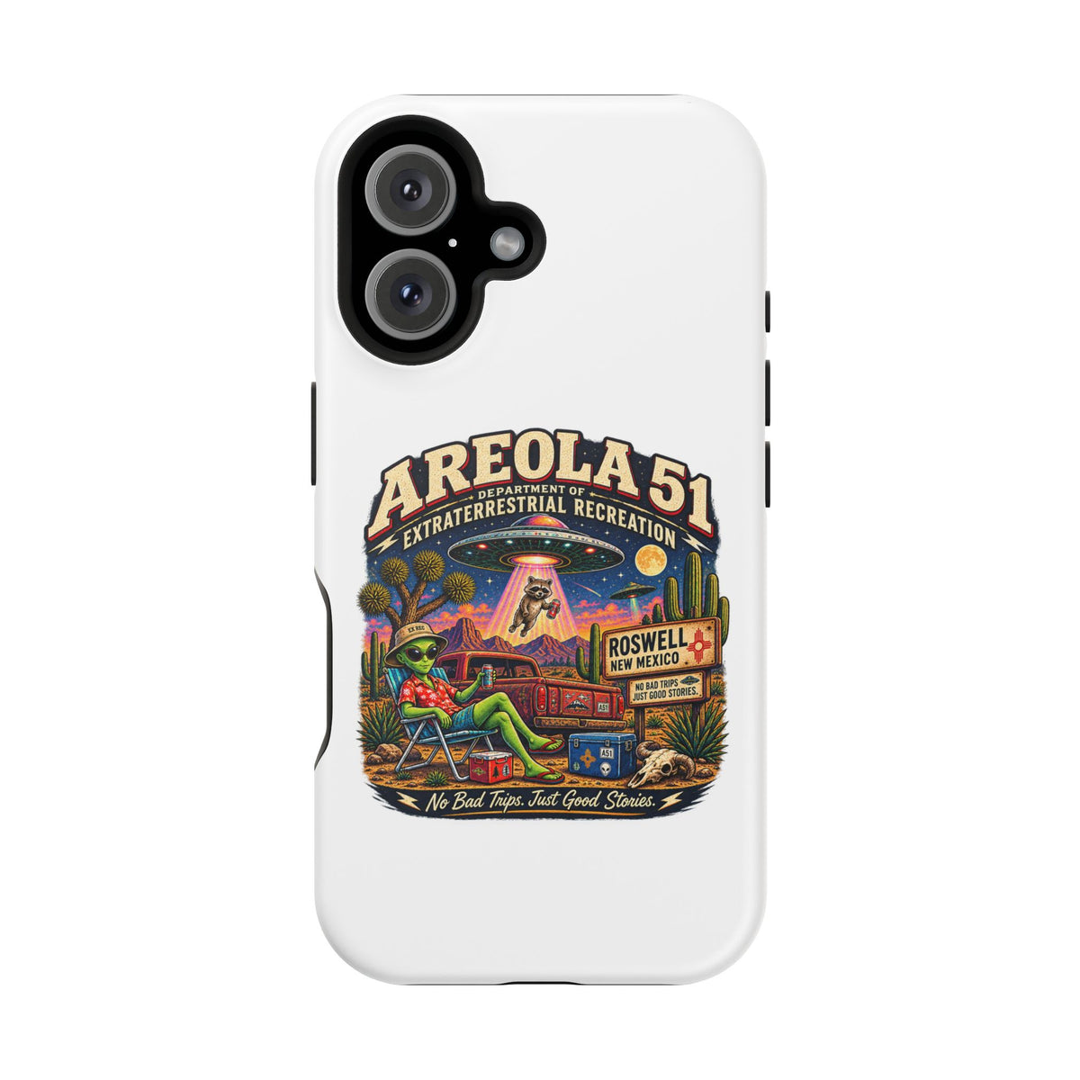 Areola 51 retro Magnetic Impact-Resistant Phone Case