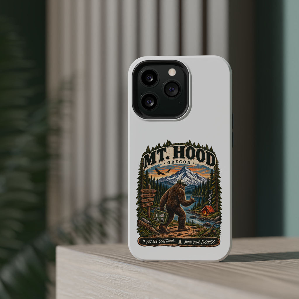 Mt. Hood Oregon Sasquatch Phone Case — Magnetic Impact-Resistant