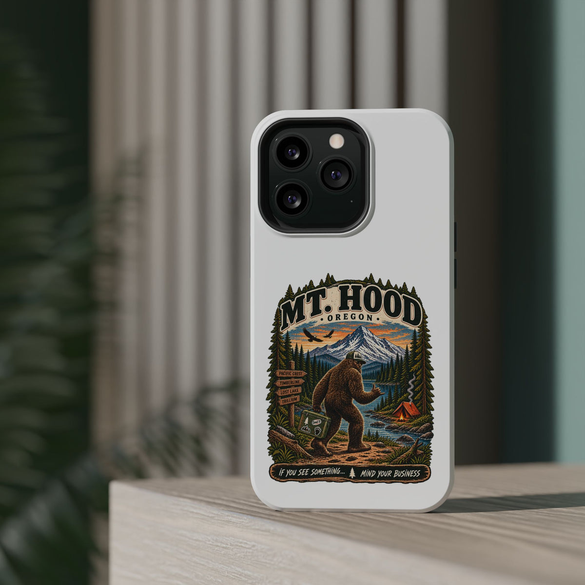 Mt. Hood Oregon Sasquatch Phone Case — Magnetic Impact-Resistant