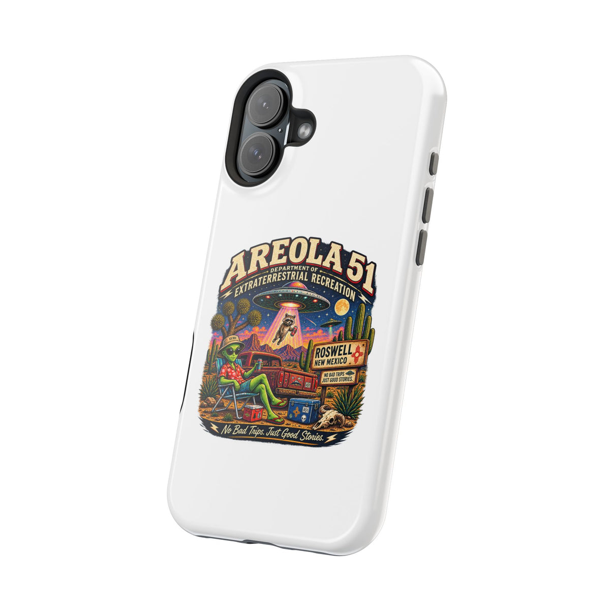 Areola 51 retro Magnetic Impact-Resistant Phone Case