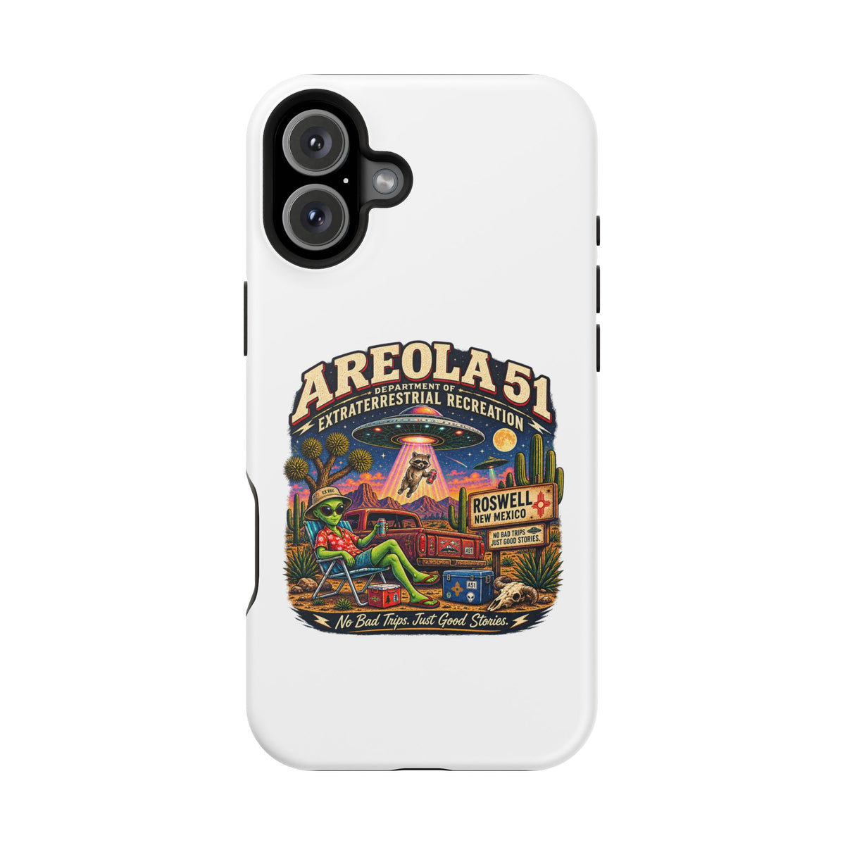 Areola 51 retro Magnetic Impact-Resistant Phone Case