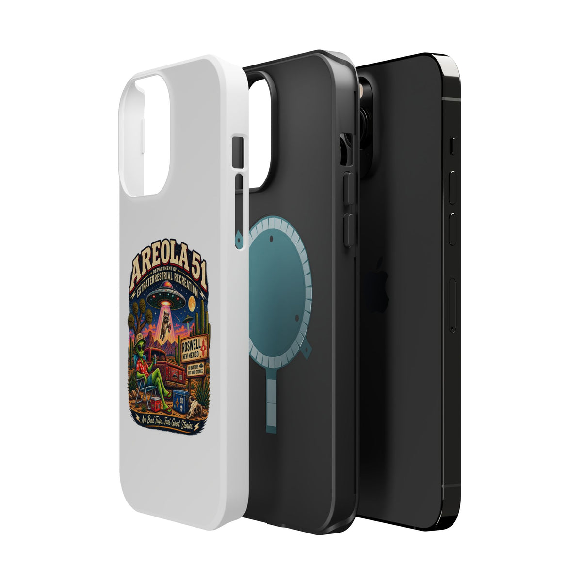 Areola 51 retro Magnetic Impact-Resistant Phone Case