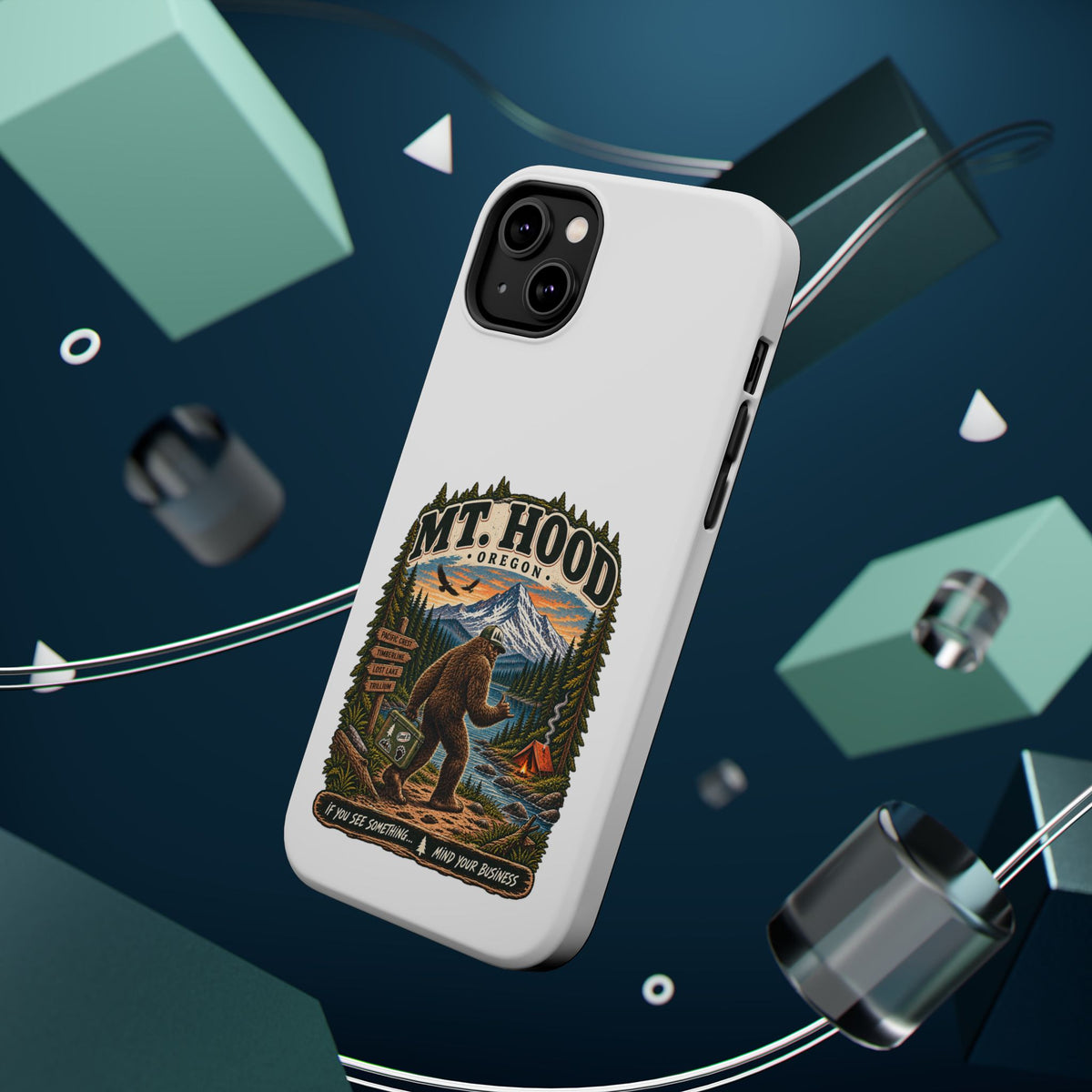 Mt. Hood Oregon Sasquatch Phone Case — Magnetic Impact-Resistant