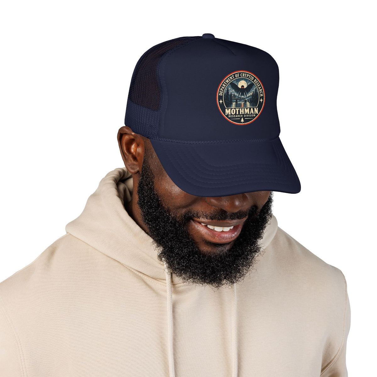 Mothman Department of Cryptid Research Foam Trucker Hat