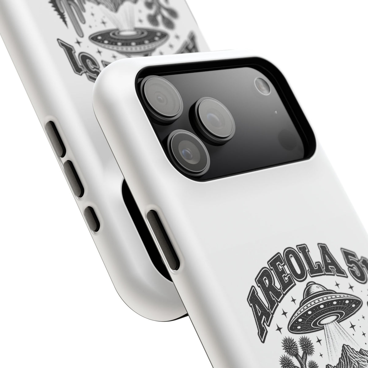 Areola 51 Magnetic Impact-Resistant Phone Case — Retro UFO Roswell Design