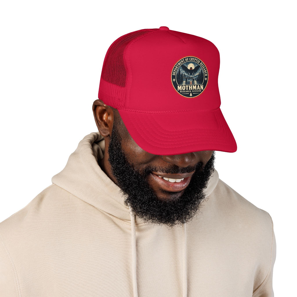 Mothman Department of Cryptid Research Foam Trucker Hat