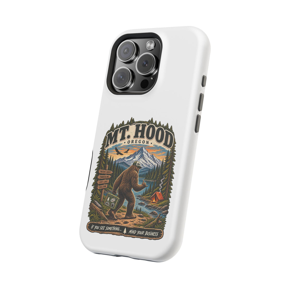 Mt. Hood Oregon Sasquatch Phone Case — Magnetic Impact-Resistant