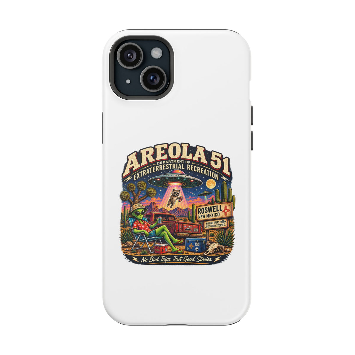 Areola 51 retro Magnetic Impact-Resistant Phone Case