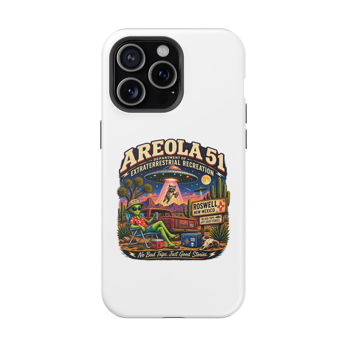 Areola 51 retro Magnetic Impact-Resistant Phone Case