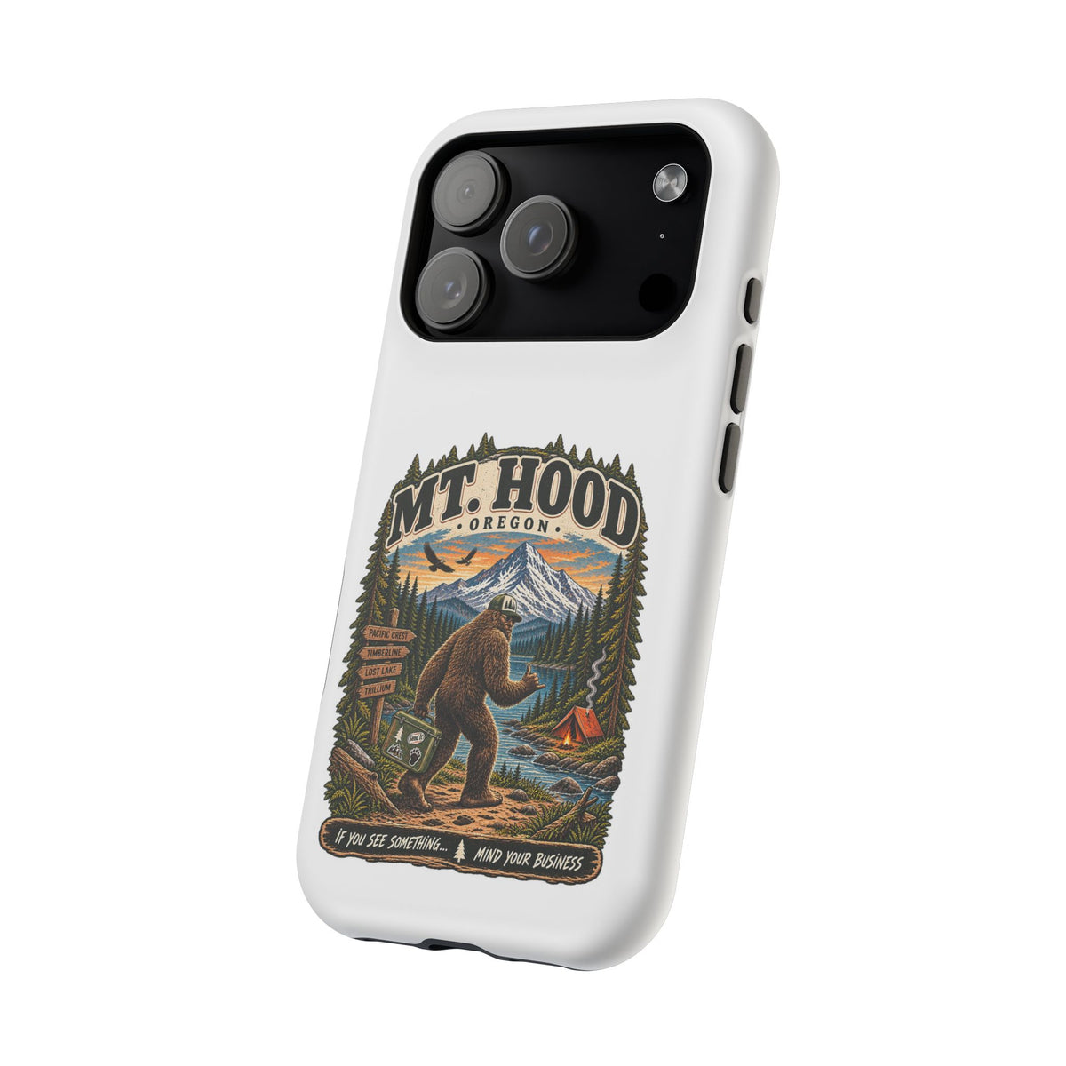 Mt. Hood Oregon Sasquatch Phone Case — Magnetic Impact-Resistant