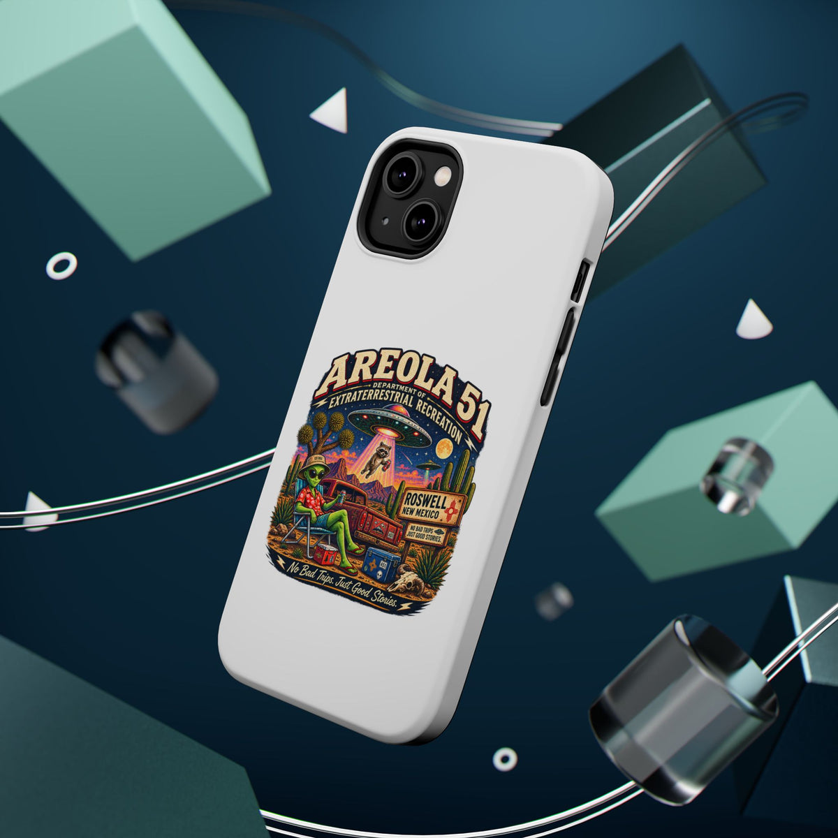 Areola 51 retro Magnetic Impact-Resistant Phone Case