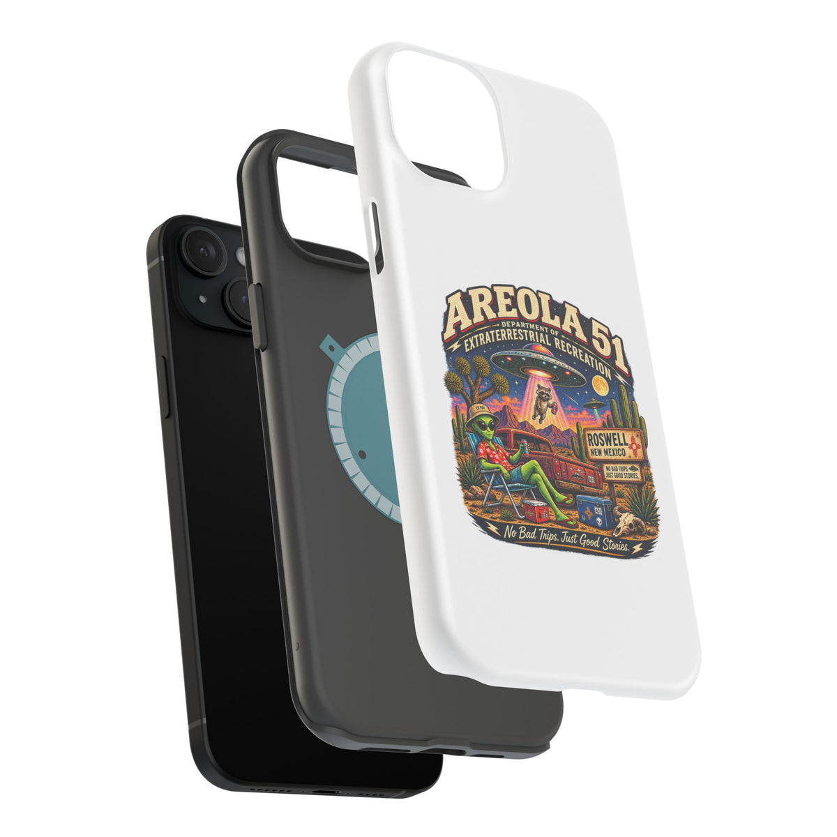 Areola 51 retro Magnetic Impact-Resistant Phone Case