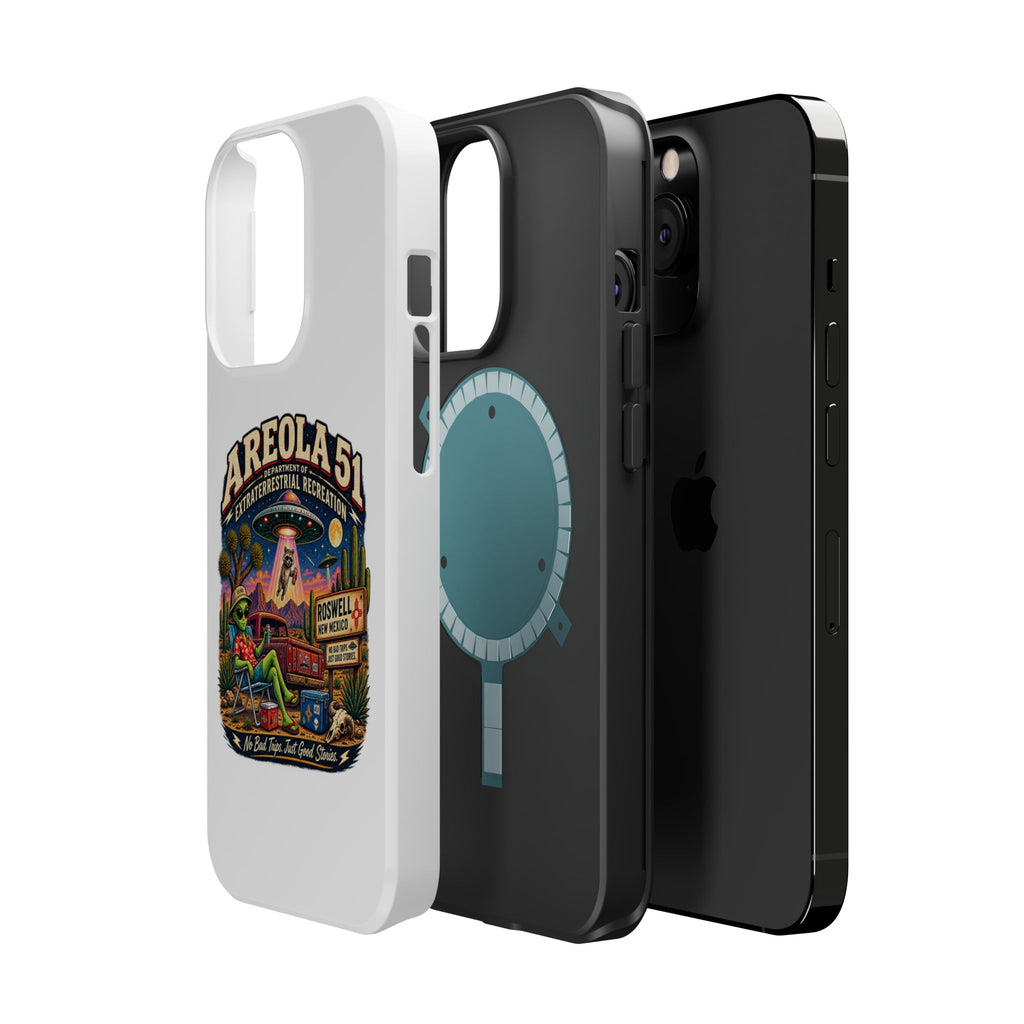Areola 51 retro Magnetic Impact-Resistant Phone Case